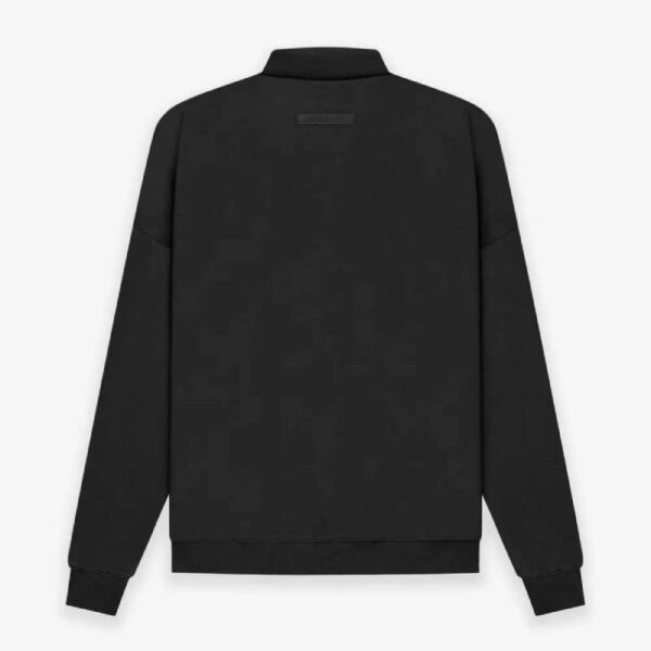 Fear of God ESSENTIALS Long Sleeve Polo Sweatshirt is a quintessential addition to any wardrobe, offering a perfect blend of comfort and style.